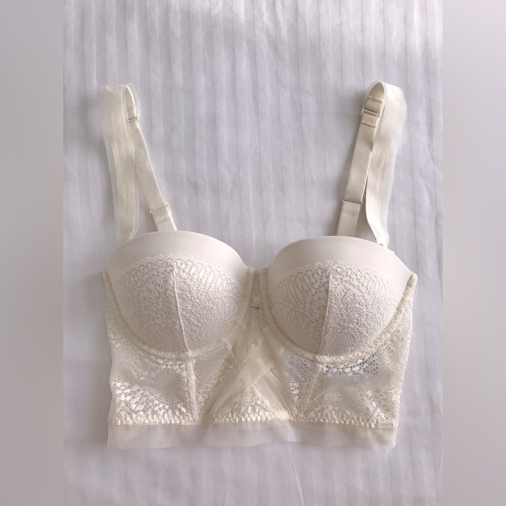 Calvin Klein Black Label Endless Lace Longline Bra RARE